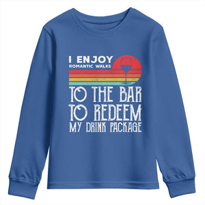 Funny Drinking Cruise Youth Sweatshirt Funny Drink Package Summer Gift TS10 Royal Blue Print Your Wear