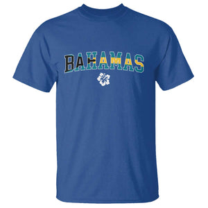 Bahamas Flag T Shirt Caribbean Hibiscus Flower Beach Summer Vacation TS10 Royal Blue Print Your Wear