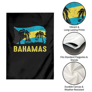 Bahamas Flag Garden Flag Tropical Island Palm Trees Bahamian Gifts TS10 Print Your Wear
