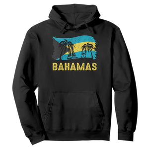 Bahamas Flag Hoodie Tropical Island Palm Trees Bahamian Gifts TS10 Black Print Your Wear