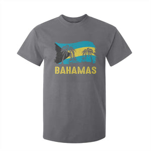 Bahamas Flag T Shirt For Kid Tropical Island Palm Trees Bahamian Gifts TS10 Charcoal Print Your Wear