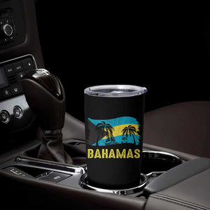 Bahamas Flag Tumbler Cup Tropical Island Palm Trees Bahamian Gifts TS10 Print Your Wear