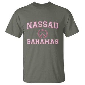 Nassau Souvenir T Shirt Bahamas Rowing Summer Vacation Girls Trip TS10 Military Green Print Your Wear