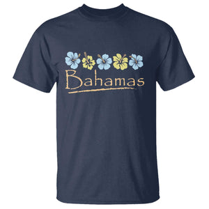 Bahamas T Shirt Hibiscus Flower Summer Beachy Vacation TS10 Navy Print Your Wear