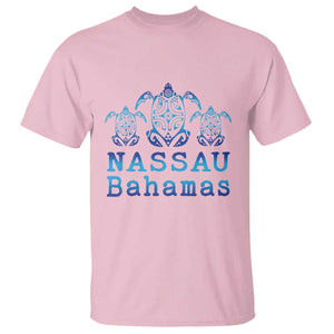 Nassau Souvenir T Shirt Sea Turtle Bahamas Beach Vacation TS10 Light Pink Print Your Wear