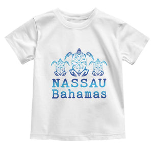 Nassau Souvenir Toddler T Shirt Sea Turtle Bahamas Beach Vacation TS10 White Print Your Wear