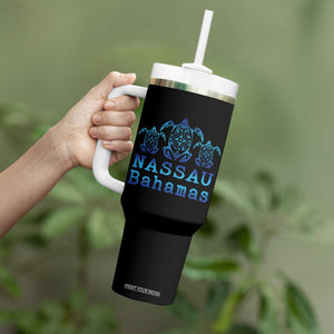 Nassau Souvenir Tumbler With Handle Sea Turtle Bahamas Beach Vacation TS10 Print Your Wear