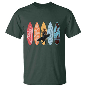 Surfboarder T Shirt Hawaii Wave Surfing Surfboard Lover Beach Surfer TS10 Dark Forest Green Print Your Wear