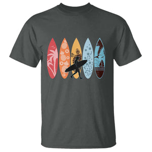 Surfboarder T Shirt Hawaii Wave Surfing Surfboard Lover Beach Surfer TS10 Dark Heather Print Your Wear