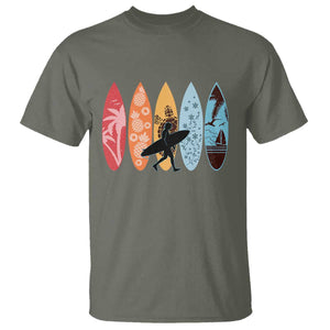 Surfboarder T Shirt Hawaii Wave Surfing Surfboard Lover Beach Surfer TS10 Military Green Print Your Wear
