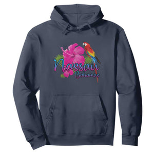 Nassau Souvenir Hoodie Caribbean Bahamas Beach Vacation TS10 Navy Print Your Wear