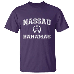 Nassau Souvenir T Shirt Bahamas Rowing Beach Summer Vacation TS10 Purple Print Your Wear