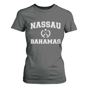 Nassau Souvenir T Shirt For Women Bahamas Rowing Beach Summer Vacation TS10 Dark Heather Print Your Wear