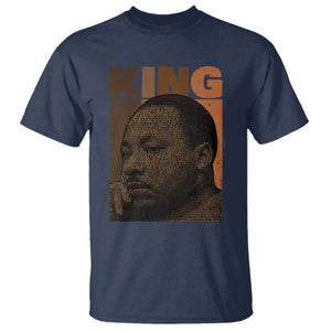 Martin Luther King T Shirt Black History Month MLK Melanin African American TS10 Navy Print Your Wear