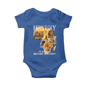 Black History Baby Onesie Didnt Start With Slavery TS10 Royal Blue Print Your Wear