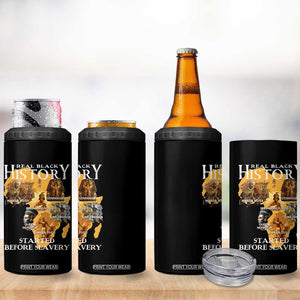 Black History 4 in 1 Can Cooler Tumbler Didnt Start With Slavery TS10 Print Your Wear