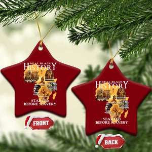 Black History Ceramic Ornament Didnt Start With Slavery TS10 Print Your Wear
