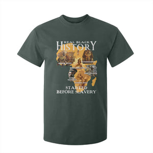 Black History T Shirt For Kid Didnt Start With Slavery TS10 Dark Forest Green Print Your Wear