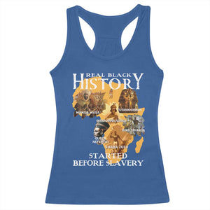 Black History Racerback Tank Top Didnt Start With Slavery TS10 Royal Blue Print Your Wear