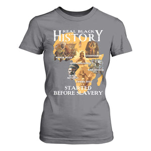 Black History T Shirt For Women Didnt Start With Slavery TS10 Charcoal Print Your Wear