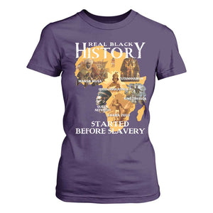Black History T Shirt For Women Didnt Start With Slavery TS10 Purple Print Your Wear