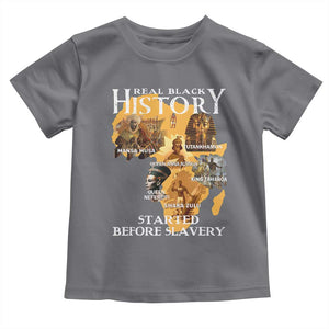 Black History Toddler T Shirt Didnt Start With Slavery TS10 Charcoal Print Your Wear