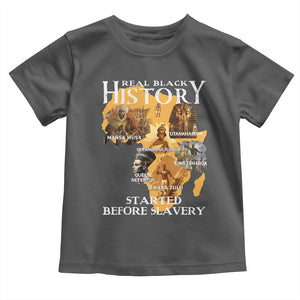 Black History Toddler T Shirt Didnt Start With Slavery TS10 Dark Heather Print Your Wear