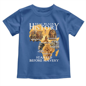 Black History Toddler T Shirt Didnt Start With Slavery TS10 Royal Blue Print Your Wear