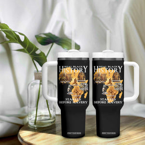 Black History Tumbler With Handle Didnt Start With Slavery TS10 Print Your Wear