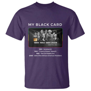 My Black Card T Shirt African American Civil Rights Leaders Black History TS10 Purple Print Your Wear
