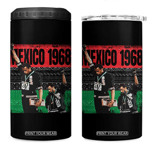 Black Power Salute 1968 4 in 1 Can Cooler Tumbler Black History Month Civil Rights Movement TS10 One Size: 16 oz Black Print Your Wear