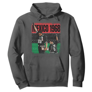 Black Power Salute 1968 Hoodie Black History Month Civil Rights Movement TS10 Dark Heather Print Your Wear