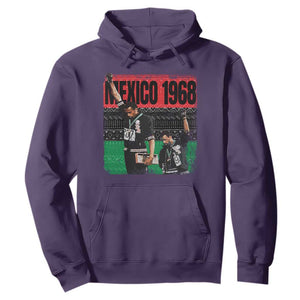 Black Power Salute 1968 Hoodie Black History Month Civil Rights Movement TS10 Purple Print Your Wear
