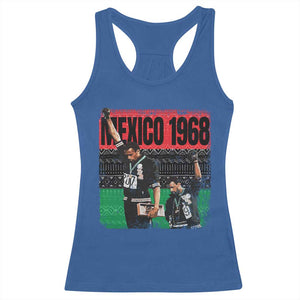 Black Power Salute 1968 Racerback Tank Top Black History Month Civil Rights Movement TS10 Royal Blue Print Your Wear