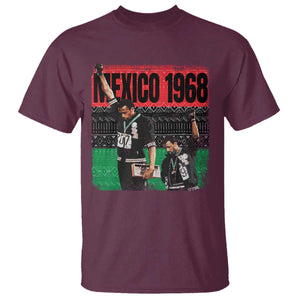 Black Power Salute 1968 T Shirt Black History Month Civil Rights Movement TS10 Maroon Print Your Wear