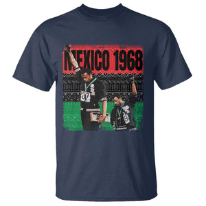 Black Power Salute 1968 T Shirt Black History Month Civil Rights Movement TS10 Navy Print Your Wear