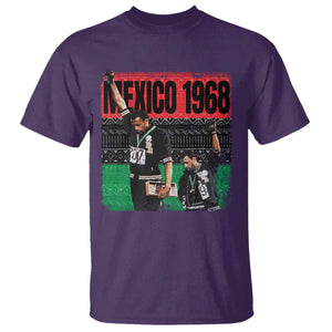 Black Power Salute 1968 T Shirt Black History Month Civil Rights Movement TS10 Purple Print Your Wear