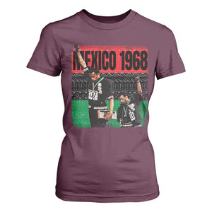Black Power Salute 1968 T Shirt For Women Black History Month Civil Rights Movement TS10 Maroon Print Your Wear