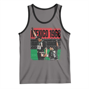Black Power Salute 1968 Tank Top Black History Month Civil Rights Movement TS10 Deep Heather Black Print Your Wear