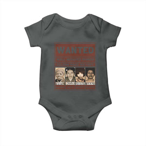 Black Female Empowerment Baby Onesie Wanted Well Behaved Women Seldom Make History TS10 Dark Heather Print Your Wear