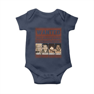 Black Female Empowerment Baby Onesie Wanted Well Behaved Women Seldom Make History TS10 Navy Print Your Wear