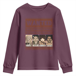 Black Female Empowerment Youth Sweatshirt Wanted Well Behaved Women Seldom Make History TS10 Maroon Print Your Wear