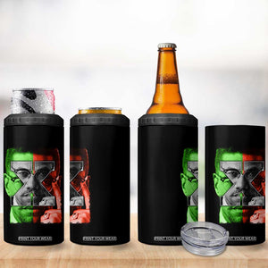 Malcolm X 4 in 1 Can Cooler Tumbler Black History Month TS10 Print Your Wear