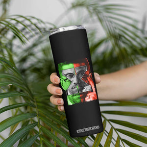Malcolm X Skinny Tumbler Black History Month TS10 Print Your Wear
