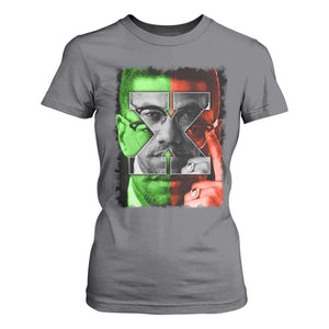 Malcolm X T Shirt For Women Black History Month TS10 Charcoal Print Your Wear