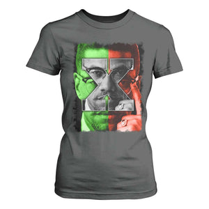 Malcolm X T Shirt For Women Black History Month TS10 Dark Heather Print Your Wear