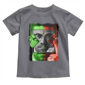 Malcolm X Toddler T Shirt Black History Month TS10 Charcoal Print Your Wear