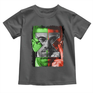 Malcolm X Toddler T Shirt Black History Month TS10 Dark Heather Print Your Wear