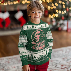 Martin Luther King Ugly Christmas Sweater Retro Black History Month Civil Rights TS10 Forest Green Beige Print Your Wear