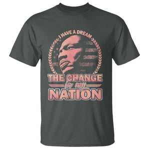 Martin Luther King T Shirt Retro Black History Month Civil Rights TS10 Dark Heather Print Your Wear
